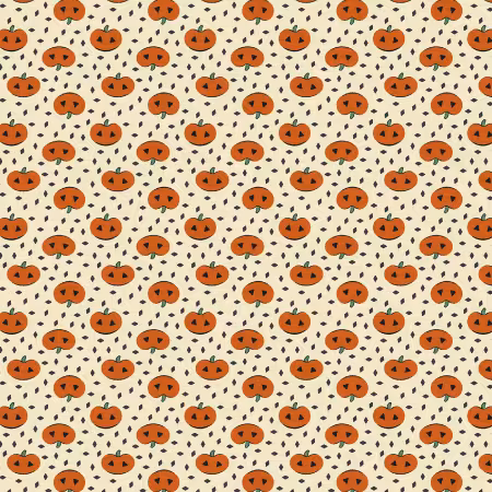 Cream Jack O'Lantern