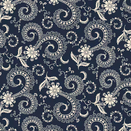 Navy Swirls