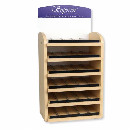 Empty Wooden Display Rack for Superior Spools