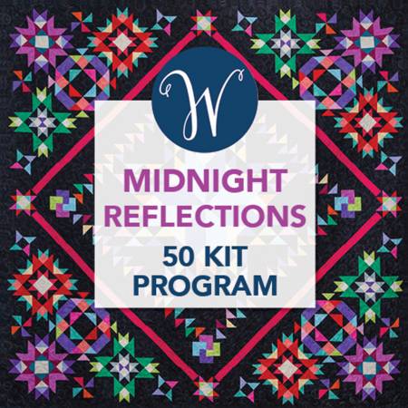 Assortment Midnight Reflections BOM, fabric for 50 kits, 128pcs x 10yds