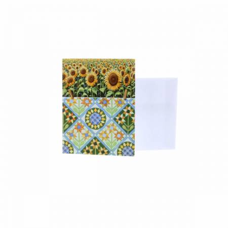 Note Cards Sunflowers Quilt Bottom