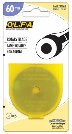 Rotary Blade RTY3 60mm 5ct Bulk