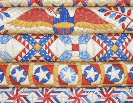 Note Cards Stacked Quilt Patriot