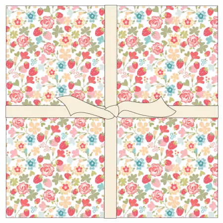 10in Squares Rosy Cheeks, 42pcs/bundle