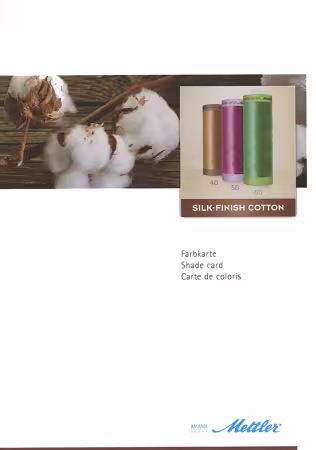 Mettler Silk Finish Cotton Color Card