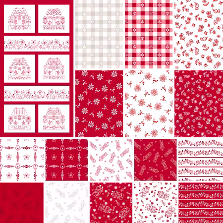 Assortment Redberry Lane, 17pcs x 10yds