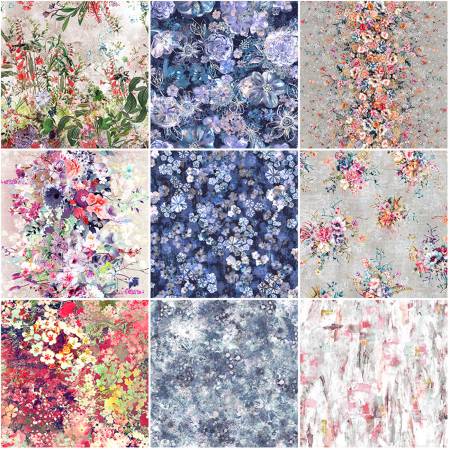 10in Squares Bouquet Digital, 42pcs, 2 bundles/pack