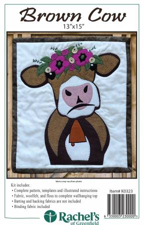 Brown Cow Wall Quilt Kit