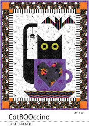 CatBOOccino Quilted Wall Hanging Pattern