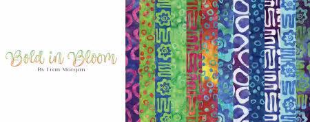 Batiks Bold in Bloom 2.5in Strips, 40pcs