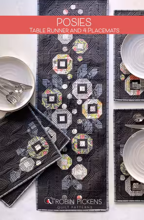 Posies Table Runner and 4 Placemats
