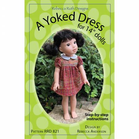 A Yoked Dress for 14 in Dolls