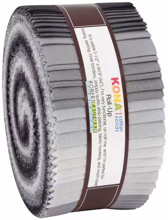 2.5in Strips Kona Cotton Stormy Skies Palette, 40pcs/bundle