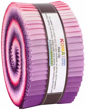 2.5in Strips Kona Cotton Wildberry Palette, 40pcs/bundle