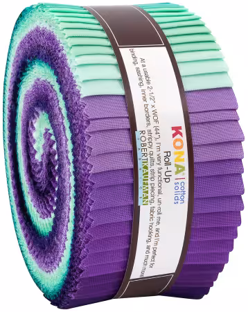 2.5in Strips Kona Cotton Aurora Palette, 40pcs/bundle