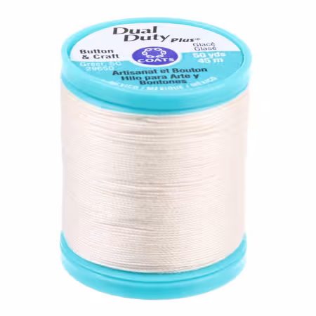 Dual Duty Plus Button and Carpet Thread 50yds Cream