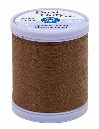 Dual Duty Paper Piecing Thread 225yd Summer Brown