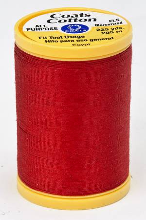 Coats Cotton Sewing Thread 225 yds Red