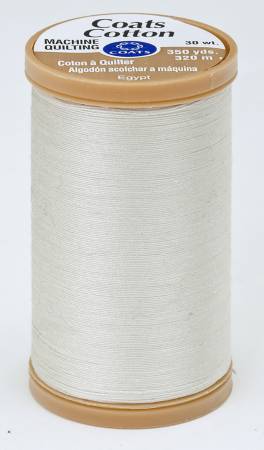 Coats Cotton Machine Quilting Thread 350 yds Natural