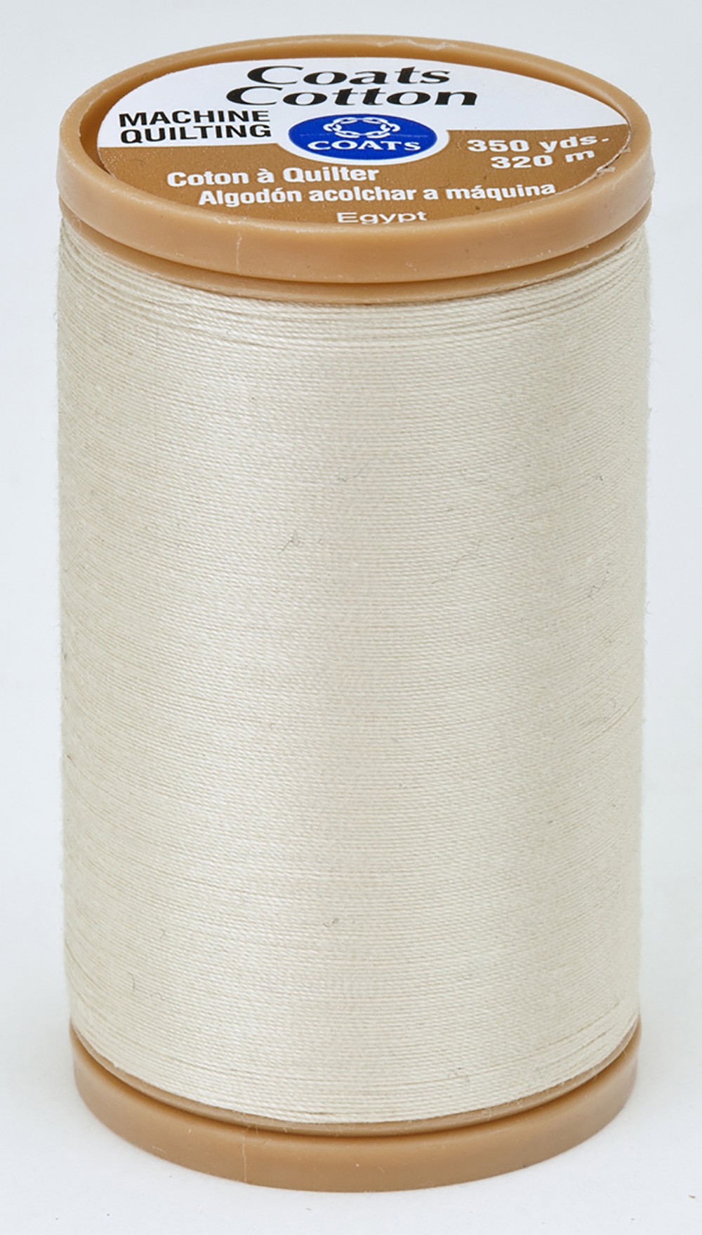 Coats Cotton Machine Quilting Thread 350 yds Cream