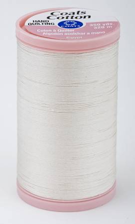 Coats Cotton Hand Quilting Thread 350 yds Natural