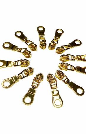 Gold Zipper Pulls