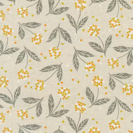 Dandelions Yellow Cotton/Flax