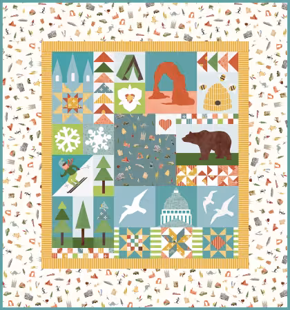Utah Digitally-Printed Utah Quilt Store Display