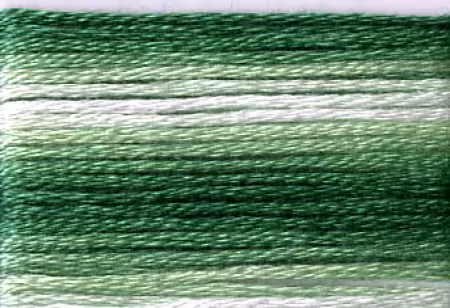 Cosmo Seasons Variegated Embroidery Floss Greens
