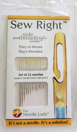 The Needle Lady's Side Threading Needles 12pc
