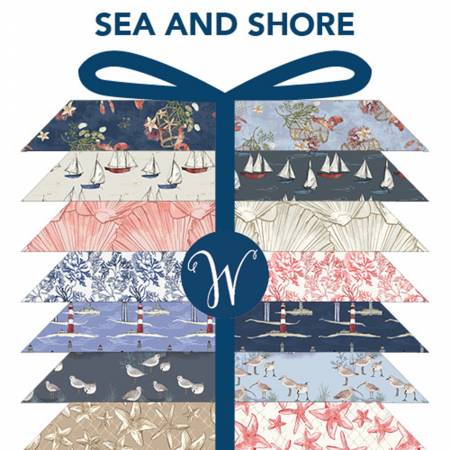Fat Quarter Sea & Shore, 21pcs/bundle