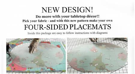 Several Settings 4-Sided Placemat Pattern & Template