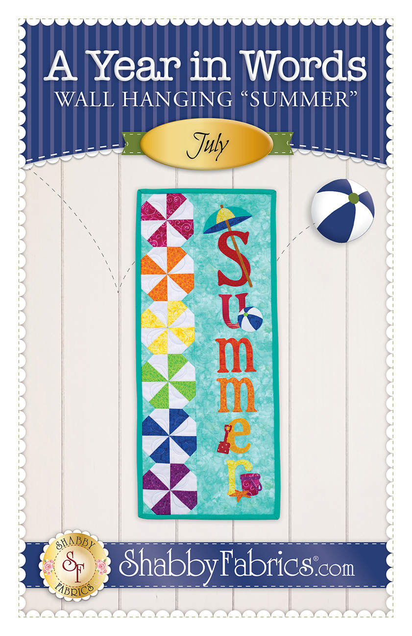 A Year in Words Wall Hanging Summer July