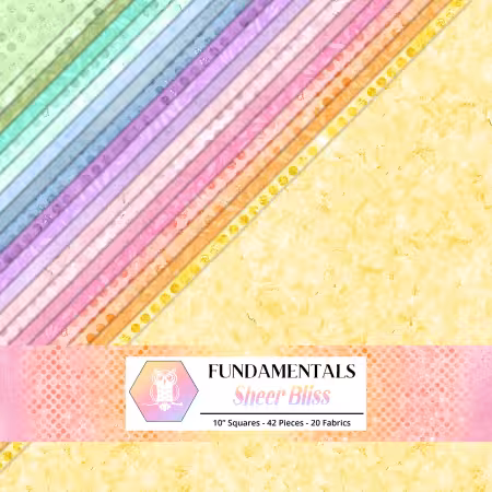 10in Squares Fundamentals: Sheer Bliss 42pcs