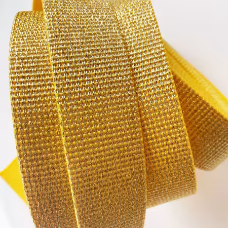 Glitter Webbing Gold