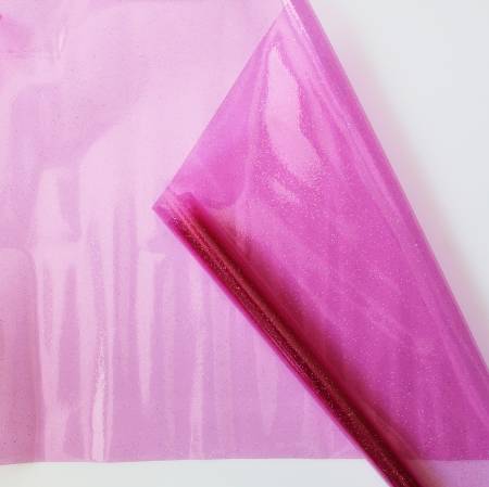 Vinyl Transparent 12G Hot Pink Glitter