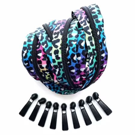 Rainbow Leopard Zipper Pack