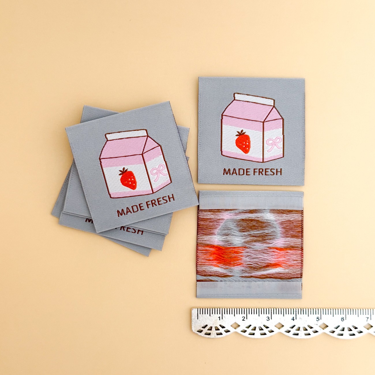 Made Fresh Woven Labels 8pk