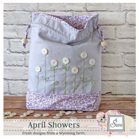 April Showers Drawstring Bag