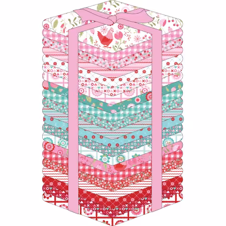 Fat Quarter Smitten Chicken, 21pcs, 3 bundles/pack