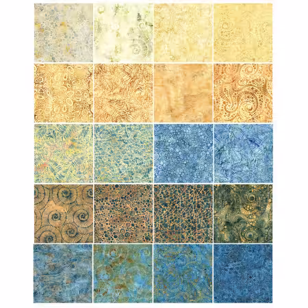 2.5in Strips, Stone Strata Batik, 40pcs