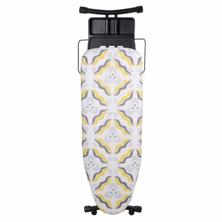 The BLACK Collection Space Maker Premium Ironing Board in Chintamani Yellow