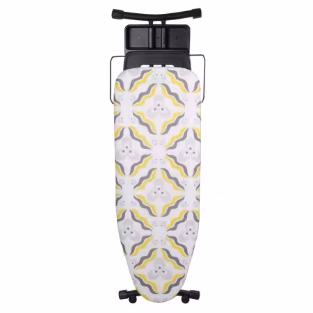 The BLACK Collection Space Maker Premium Ironing Board in Chintamani Yellow