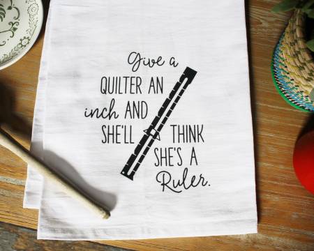 Aunt Martha's Dirty Laundry - Give A Quilter an Inch, She'll Think She's a Ruler