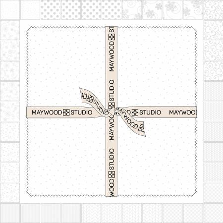 10in Squares Kimberbell Basic White on White, 42pcs/bundle