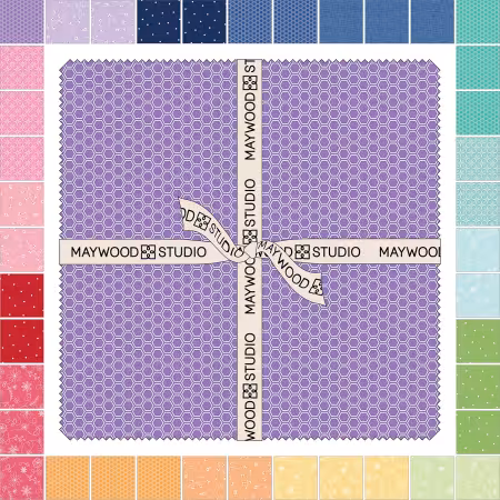Kimberbell Basics Flannel Rainbow Wishes 10in Squares (42pc)