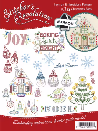 Stitchers Revolution Embroidery Transfer Pattern - Christmas Bliss