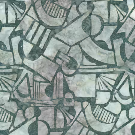 Packed Geometric Shapes Pewter