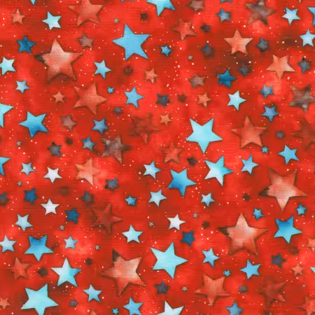 Small Red And Blue Stars Red