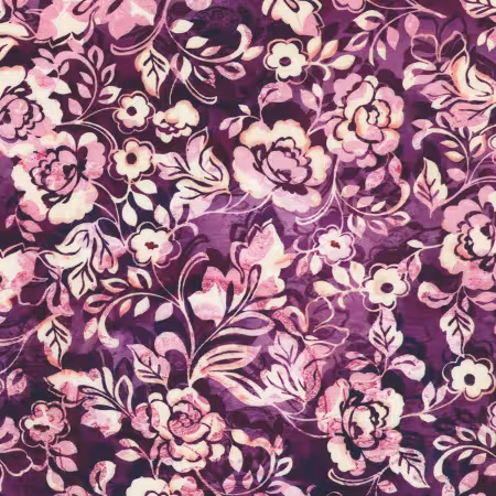 Tonal Floral Eggplant